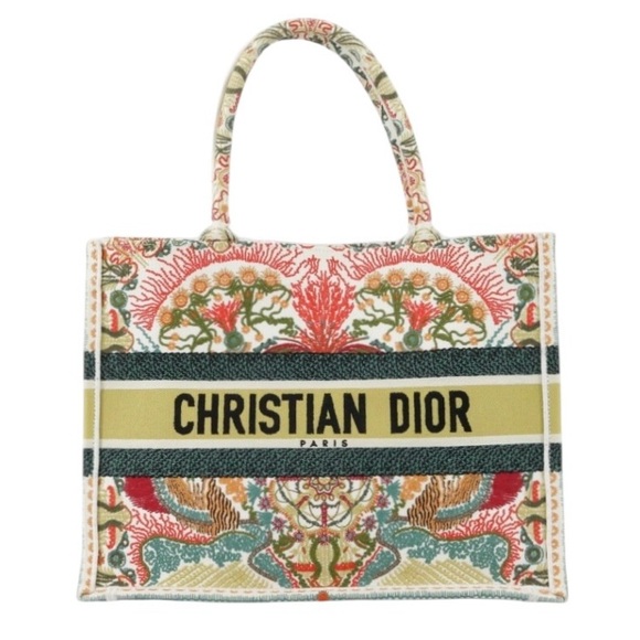 ✨🛍️ Christian Dior Embroidered Heart Lights Book Tote Medium - Picture 1 of 9
